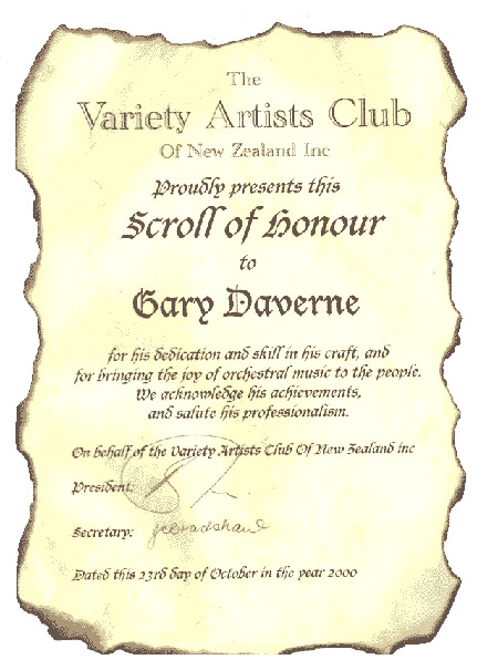 Scroll of Honour Award